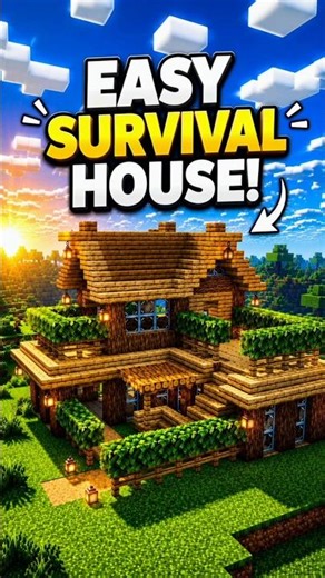 Easy Minecraft Starter House Tutorial! 🏡