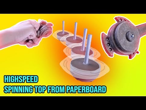 cardboard spinning top || DIY beyblade