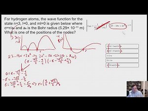 Identify radial node locations in a wavefunction