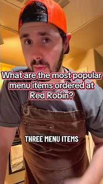 Restaurant Secrets: What are the most popular menu items ordered at Red Robin? #fyp #storytelling