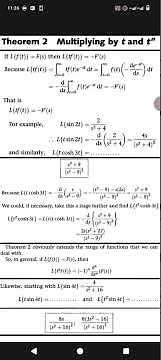 The Second Theorem of Laplace Transforms(Multiplying by t & t^n) Explained with Examples.