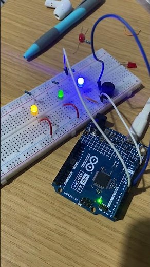 Arduino programming project with a buzzer and LED