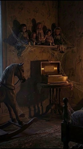 Haunted Victorian Nursery 👁️🕯️| Creepy Doll & Music Box Ambience 4K | 2 Hours