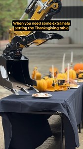 103K views · 1K reactions | Who says you can't play with your food? Our crew is setting the ultimate Thanksgiving spread! 不 | Caterpillar | Facebook