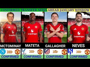 MANCHESTER UNITED JANUARY TRANSFER TARGETS 2026 ~ Neves, Gallagher, Mateta, Mctominay, Baleba✅