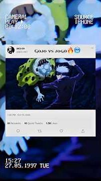 Gojo vs jogo🥶🔥part-2 ||jujutsukaisen|| #gojosatoru#animeshorts