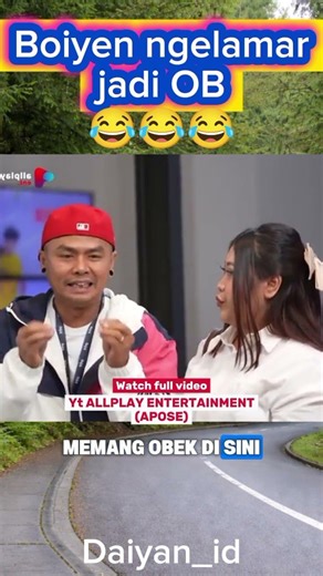 Boiyen mau jadi OB #videolucu #komedi #apose