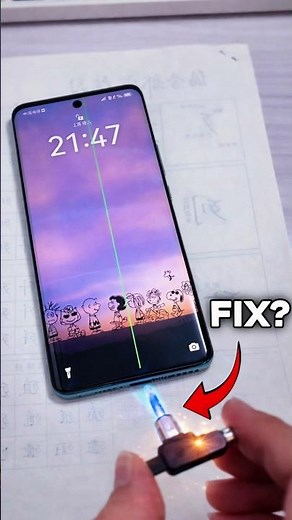 A Flame Can Fix Your Phone Screen Green Line? 😱