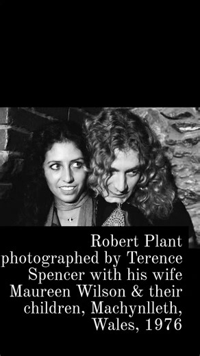 Robert Plant photographed by Terence Spencer with his wife Maureen Wilson & their children, Machynlleth, Wales, 1976 #americanamusicsociety #ledzeppelin #robertplant #terencespencer | Americana Music Society