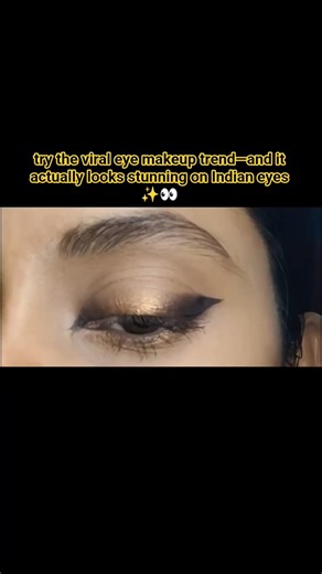 Viral Eye Makeup Look for Indian Eyes ✨ | Easy & Trending Eye Makeup Short