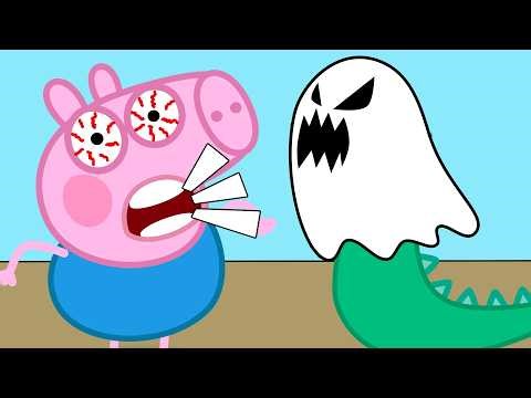 Dinosaurrr Ghost | Peppa Pig Try Not To Laugh