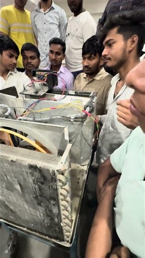 Window AC Training Compressor running condition check and ampere #acrepair #acparts