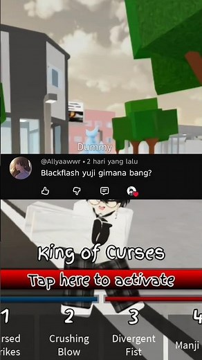 HOW TO BLACK FLASH IN JJS #roblox #jjkgame #anime #jujutsushenanigans
