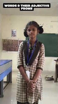 Words and their Adjectives