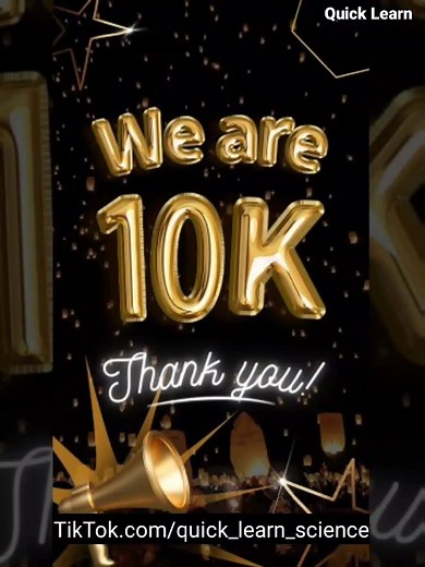 We are Now 10k Fam! | Quick Learn Science #tiktokviral #viraltiktok #tiktok #viral #reels #shorts #biology #forupage #foryoupage #fotu #foryou #fypシ #fyp #10k #10kfollowrs #celebrating10kfollowers