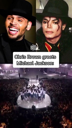 When Chris Brown had his idol Michael Jackson admiring his talent 🥹🔥 #shorts