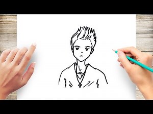 How to Draw Little Justin Bieber