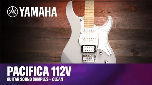 Hear the various clean tones of the Yamaha Pacifica 112V – ranging from full and warm to sparkling and funky. The Yamaha PAC112V combines renowned Yamaha build quality and playability with superb tone and a choice of finishes. An alder body, bolt-on maple neck with rosewood fretboard, Alnico V pickups, and a vintage-style tremolo bridge complement this versatile instrument. The PAC112VM with a maple fretboard is also available. Learn more: https://yamaha.com/2/pacifica | Yamaha Guitars