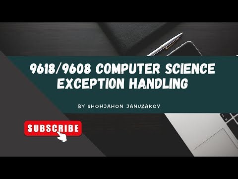 Exception Handling Computer Science (9608/9618) CAIE A-level