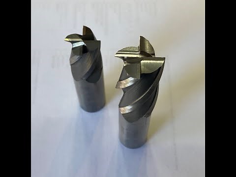How to grind a 4 flute center cutting end on Carbide end mill a Cuttermaster using an easy ends kit