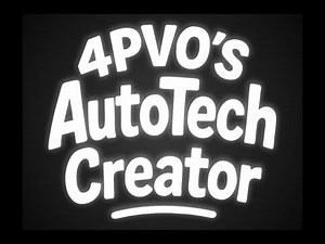 How To Use: 4PVO's AutoTech Creator