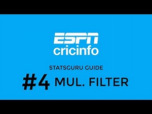 Multiple Filters! | How to use Statsguru | Search Cricket Stats and Records | ESPNCricinfo | #4
