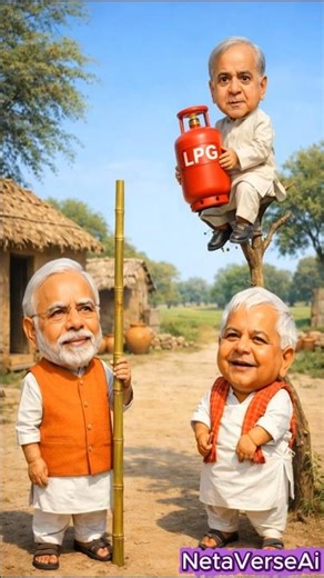 Modi vs Lalu vs Shehbaz: LPG Shortage Roast 2026 😂#modi #funny