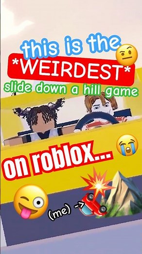 this is the WEIRDEST Slide Down A Hill game On #Roblox 😒