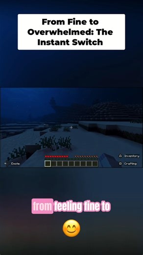 Feeling Normal Then Suddenly Everything's Wrong | Minecraft #MoodSwings #MentalHealthMatters