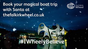 1.1K views · 4 comments |  Santa has been spotted visiting some of the local attractions on his travels to The Falkirk Wheel for Christmas. While some cynics have called these sightings into question, others state “#IWheelyBelieve.” Do you? Book your magical boat trip with Santa now at bit.ly/WheelyBelieve  | The Falkirk Wheel | Facebook