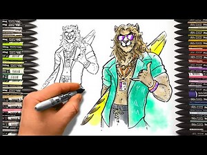 Draw Kingston skin | Fortnite