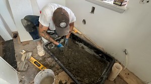 I installed my own shower base… now I’m praying it doesn’t leak