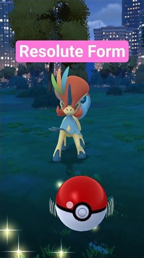 Catching Keldeo Resolute Form in the Wild in Pokemon GO