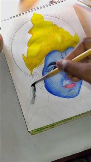 Shri Ram Drawing with Pencil Colors | Amazing Color Processing Video #shriram #art