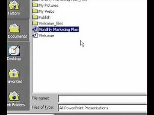 Microsoft Office PowerPoint 2000Copying slides from another presentation