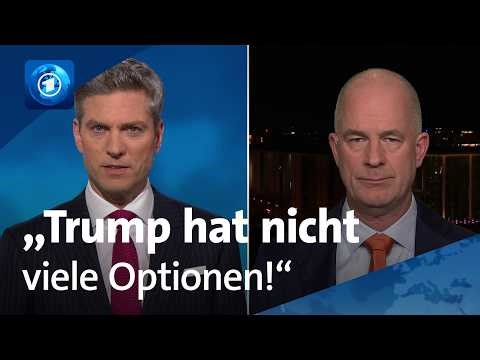 Trump droht mit Auslöschung ganzer Zivilisation im Iran I tagesthemen Interview