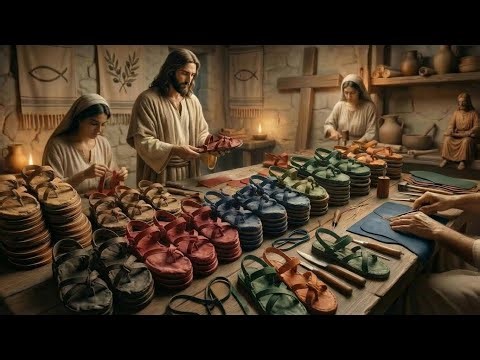 Inside Ancient Roman Sandal Workshop: How Jesus’ Sandals Were Made (Full Process)