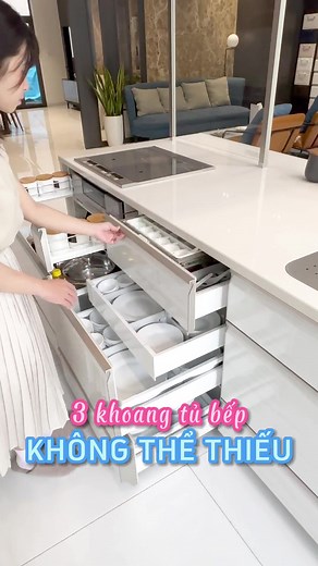 3 khoang tủ bếp ko thể thiếu trong nhà #takarastandard #theptrangmenkinh #thietketubep