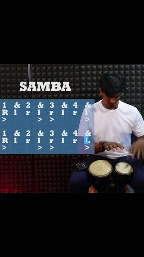 Learn to play the basic samba pattern on bongo drums!