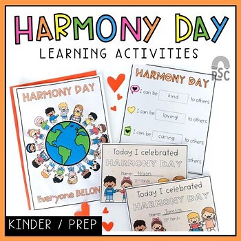 Harmony Day & Harmony Week Activities - Foundation / Kindergarten / Prep