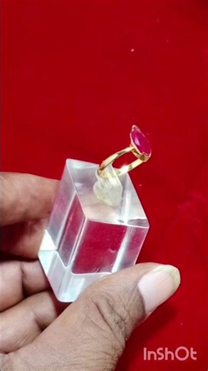 18ct gold 2.0 grams marquis red.stone Ring, #diamondsetter #shorts ep.R01