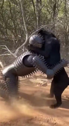 Big Cat Charges — Flash Man Steps In ⚡🐆#flashman #flash #fypシ #like #funny #shorts