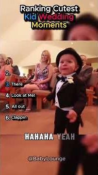 Ranking Cutest Kid Wedding Moments 👰🧒💐 | Tiny Guests Stealing the Show! #Shorts