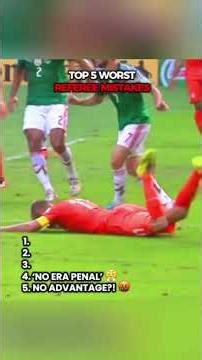 Worst referee mistakes in football #shorts #football