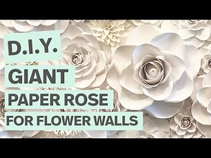 How to Make a DIY Giant Paper Rose for Flower Walls & Event Backdrops