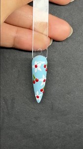Cute Cherry Nail Art🍒 Easy DIY For Beginners✨ #beginnerfriendly #diynails #easynailart #cherrynails