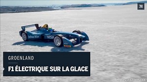Une formule 1 électrique sur les glaces du Groenland