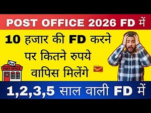 Post Office FD 2026 - ₹10,000 Investment Return, Interest Rate & Maturity Value in 2026
