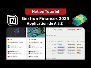 Notion Tutoriel 🚀 : Gestion Finances 2025 💸 - Création d'application de A à Z