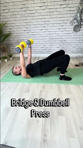 Easy Strength Exercises You Can Do Lying Down - Dumbbell Glute Bridge Press